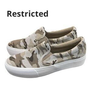 Restricted Camo Camouflage Slip-On Sneakers 8